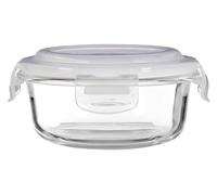 Orsina 400Ml Glass Container, Borosilicate Glass With Airtight Bpa-Free White Clip-On Lid