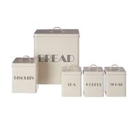 Premier Housewares 5 Pc Cream Finish Storage Set