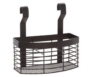 Premier Housewares 507225 Sorello Hanging Storage Basket, Iron, Black, 12 x 20 x 21 cm