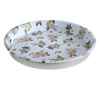 Premier Housewares 507319 Alicia Serving Tray, Round, Tin, Multi-Colour, 33 x 33 x 4 cm