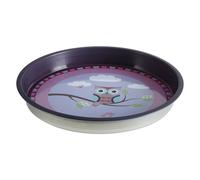 Premier Housewares 507322 Happy Owls Serving Tray, Round, Tin, Multi-Colour, 33 x 33 x 4 cm, 1 piece