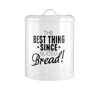 Interiors By Ph Novelty Bread Bin Metal Powder Paint, White