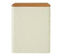 Premier Housewares 507482 Rhombus Storage Canister, Cream, Medium