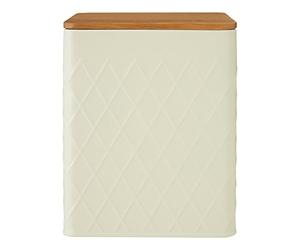 Premier Housewares 507482 Rhombus Storage Canister, Cream, Medium