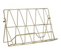 Premier Housewares 507570 Vertex Cookbook Stand - Gold Plated 17 x 30 x 21 cm