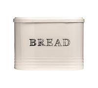 Premier Housewares 507631 Cream Bread Bin and Biscuit Tin - Sealed Storage Basket 25 x 33 x 20 cm, Beige