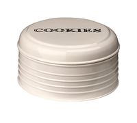 Premier Housewares 507633 Sketch Biscuit Tin - Cream, H12 x W22 x D22cm
