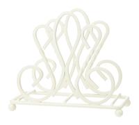 Premier Housewares 508282 De Lis Napkin Holder - Cream H12 x W14 x D7cm