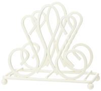 Premier Housewares 508282 De Lis Napkin Holder - Cream H12 x W14 x D7cm