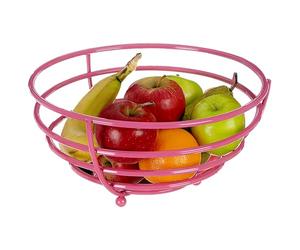 Premier Housewares 508353 Helix Fruit Basket, 13.5 x 27 x 27 cm - Hot Pink