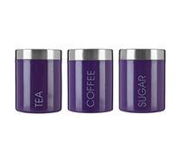 Premier Housewares Purple Liberty Canisters - Set of 3