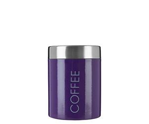 Premier Housewares 508497 Coffee Canister - Purple , H13 x W10 x D10cm