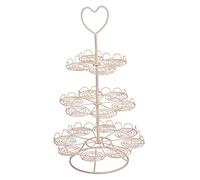 Premier Housewares 509641 3-Tier Cupcake Stand - Cream, H49 x W28 x D28cm