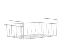 Premier Housewares 509718 Shelf Storage Basket, 39 cm-White, Metal