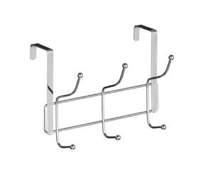 Premier Housewares 509727 6 Hook Over Door Hanger - Chrome