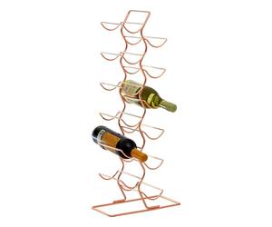 Premier Housewares 509916 Wine Rack, Copper Plated Iron Wire, One Size