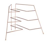 Premier Housewares 509925 Corner Plate Rack, Copper Plated, Iron Wire