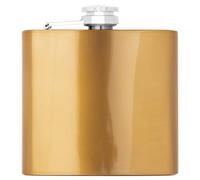 5Oz Gold Finish Kidney Shape Hip Flask