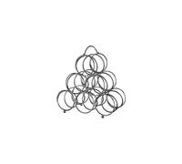 Premier Housewares 6 Bottle Wine Rack - Chrome