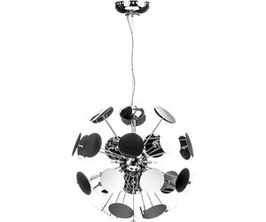 Premier Housewares 68 cm G4 20 W 1 Disc Pendant Light - Chrome