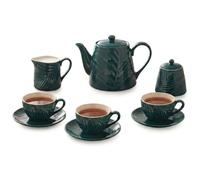 Premier Housewares 6pc Coffee Set with Teapot, Cups, Milk Jug, Sugar Pot
