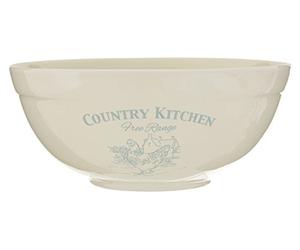 Premier Housewares 722778 Country Kitchen Mixing Bowl, 23 cm - Cream, Beige