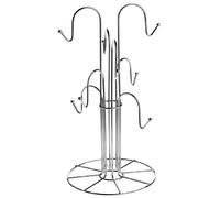 Premier Housewares 8 Cup Mug Tree - Chrome, Silver