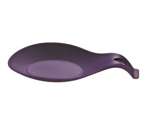 Premier Housewares 804925 Zing Silicone Spoon Rest - Purple , H2 x W24 x D14cm