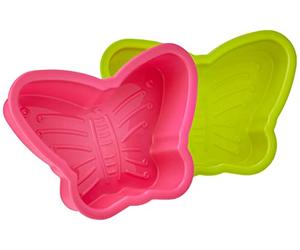 Premier Housewares 804982 Butterfly Cake Moulds - Set of 2, H4 x W19 x D14cm