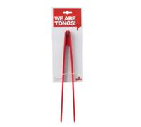 Premier Housewares 805180 Zing Silicone Tongs - Red , H29 x W6 x D2cm
