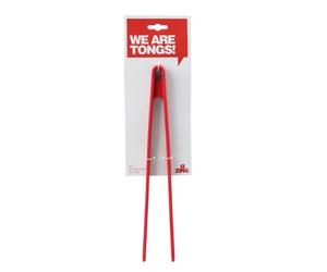 Premier Housewares 805180 Zing Silicone Tongs - Red , H29 x W6 x D2cm
