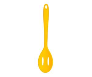 Premier Housewares 805364 Zing Silicone Slotted Spoon - Yellow, H28 x W6 x D3cm