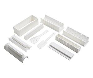 Premier Housewares 806605 Sushi Making Kit, 10 Piece Set - White , H15 x W21 x D9cm