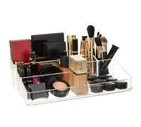 Orsina Ample Storage 9 Compartment Cosmetics Organiser, Elegant Makeup Vanity Organiser, Versatile Makeup Organizer