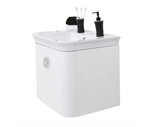 Premier Housewares Adelphi White Basin and Cabinet