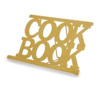 Premier Housewares Adjustable Cookbook Stand, Metal, Gold, Large