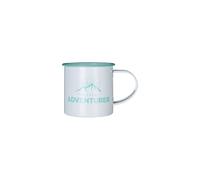 Premier Housewares Adventurer Mug, White/Green, 350 ml