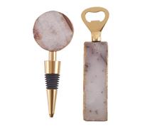 Premier Housewares Agata Grey Bottle Opener and Stopper Set