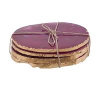 Premier Housewares Agata Pink/Gold Coasters