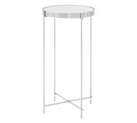 Premier Housewares Allure Silver Mirror Tall Side Table
