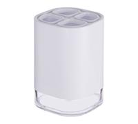 Premier Housewares Ando White Acrylic Toothbrush Holder