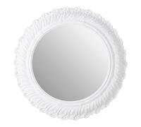 Premier Housewares Antique White Small Acanthus Leaf Wall Mirror