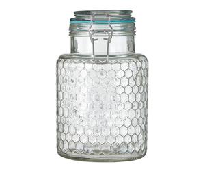 Premier Housewares Apiary Blue Seal Small Glass Jar