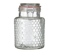 Premier Housewares Apiary Pink Seal Small Glass Jar