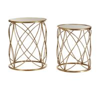 Premier Housewares Arcana Round Side Table - Set of 2
