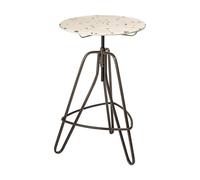 Premier Housewares Artisan Cream Metal Table