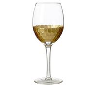 Premier Housewares Astrid Small Wine Glasses, Gold, 6 x 6 x 20 cm, Set of 4