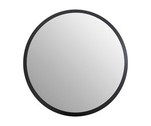 Premier Housewares Athena Discus Large Black Wall Mirror