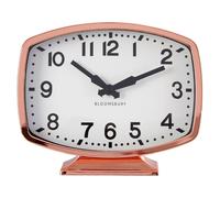 Premier Housewares Baillie Rose Gold Finish Table Clock