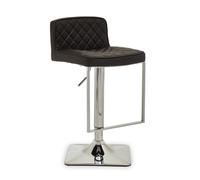 Premier Housewares Baina Black And Gold Bar Stool With Square Base